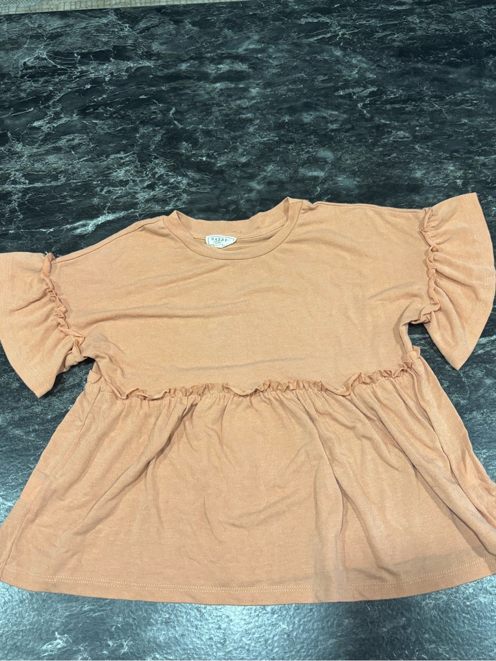 Hayden Girls Peach Babydoll Top